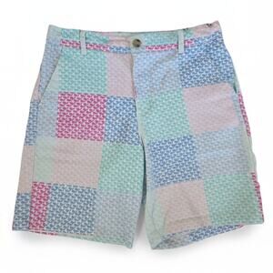 Vineyard Vines Whale Patchwork Shorts Boys Size L 12/14 Target Collaboration